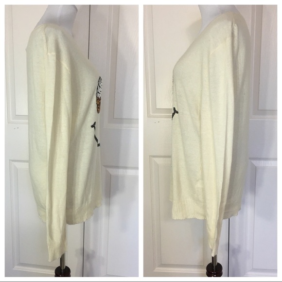 NWT! Wildfox White Label Soft Serve Sequin Sweater - Picture 3 of 6